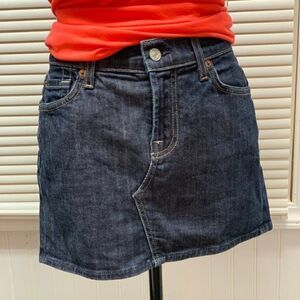 7 For All Mankind Mini Denim Skirt Size 28